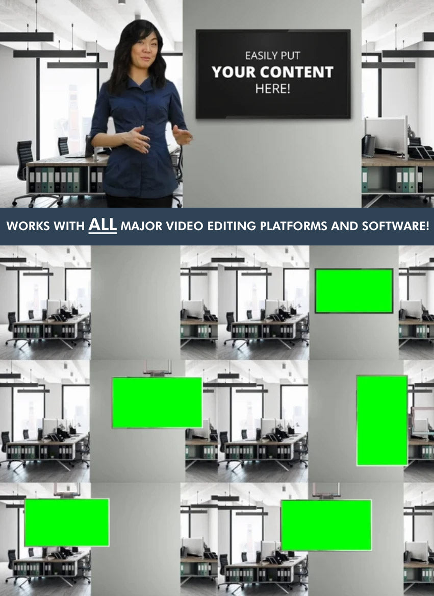 Contemporary Office HD / 4K Virtual Set - Virtual Set Lab
