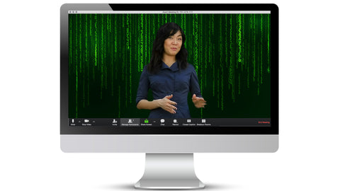 FREE Matrix Inspired Zoom / Online Meeting Virtual Background