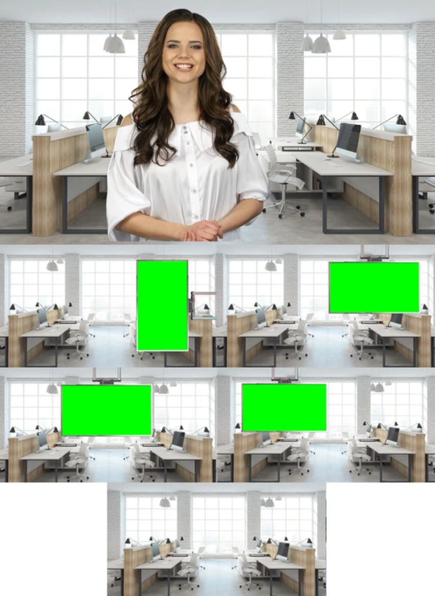 Contemporary Office HD / 4K Virtual Set - Virtual Set Lab