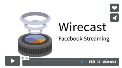 3, 2, 1 and....we're live - stream to facebook live with Wirecast