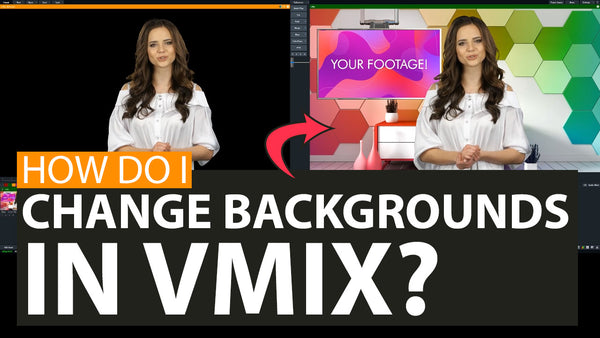 How do I change backgrounds in vMix?