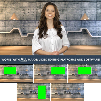 Modern Library HD / 4K Virtual Set - Virtual Set Lab