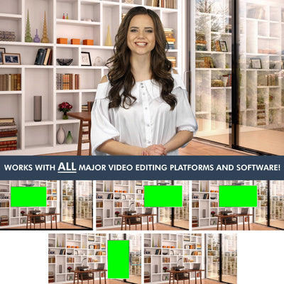 Modern Library HD / 4K Virtual Set - Virtual Set Lab