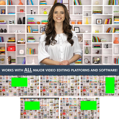 Modern Library HD / 4K Virtual Set - Virtual Set Lab