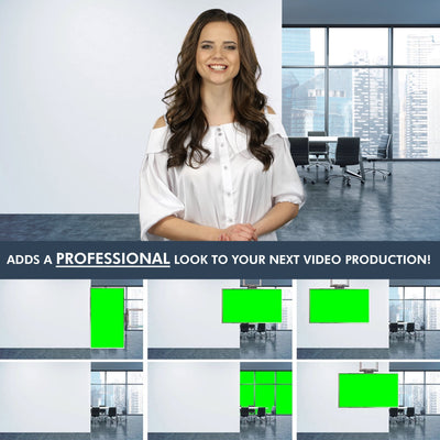 Office Loft Virtual Set Presentation Pack