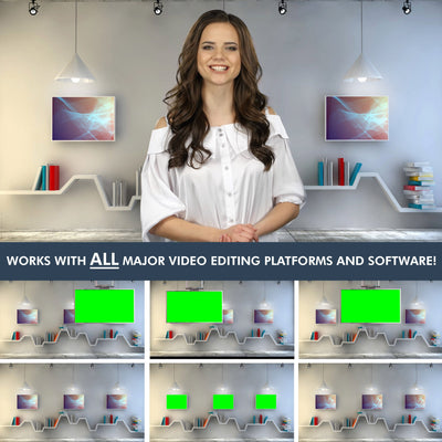 Modern Library HD / 4K Virtual Set - Virtual Set Lab