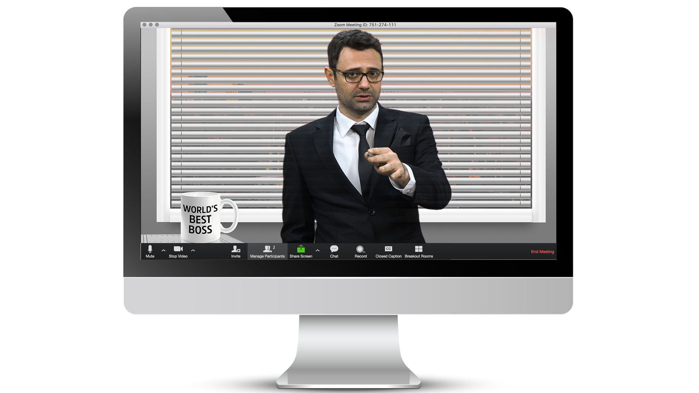 Office Boss Zoom / Online Meeting Virtual Background - Virtual Set Lab