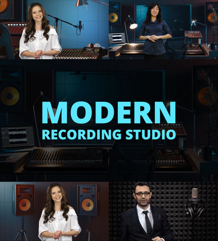 BONUS - Modern Recording Studio HD / 4K Virtual Set