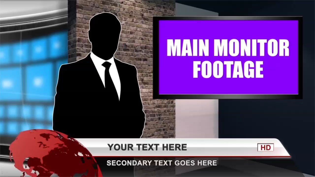 Virtual-Studio-Set 2 After Effects Template - Virtual Set Lab