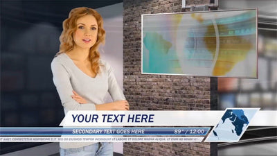 Virtual-Studio-Set 2 After Effects Template - Virtual Set Lab