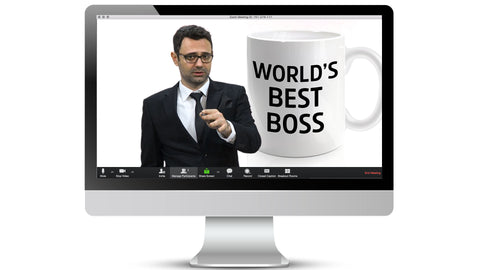 Free World's Best Boss Zoom / Online Meeting Virtual Background